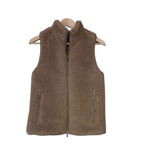 J. Crew Tan Sherpa Vest